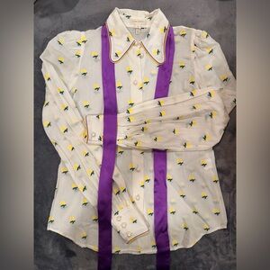 marc jacobs floral blouse size 0 (fits size XS)